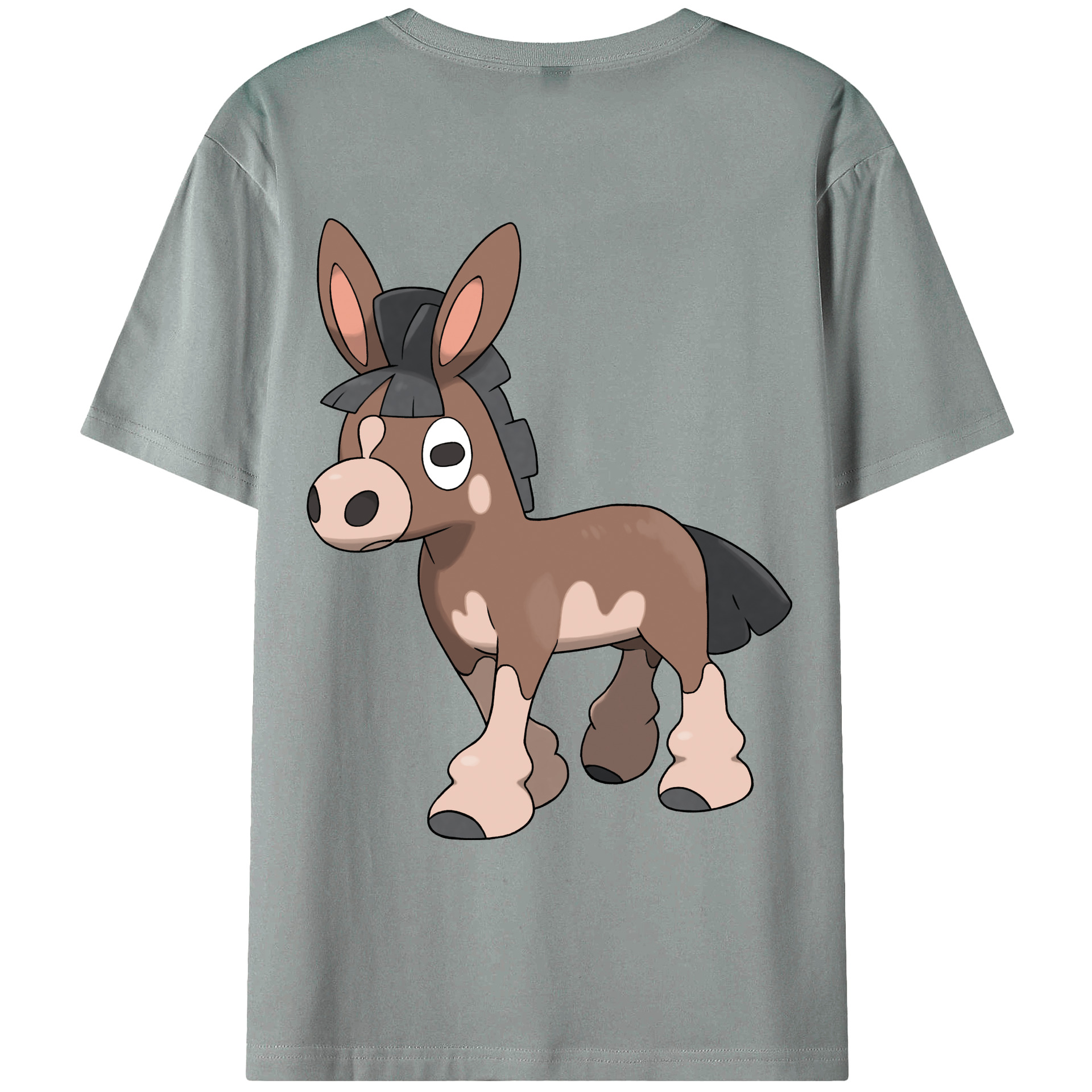 （画像用） ポケットモンスター Pokémon 綿100％ メンズ半袖Tシャツ（バックプリント） 通気性
